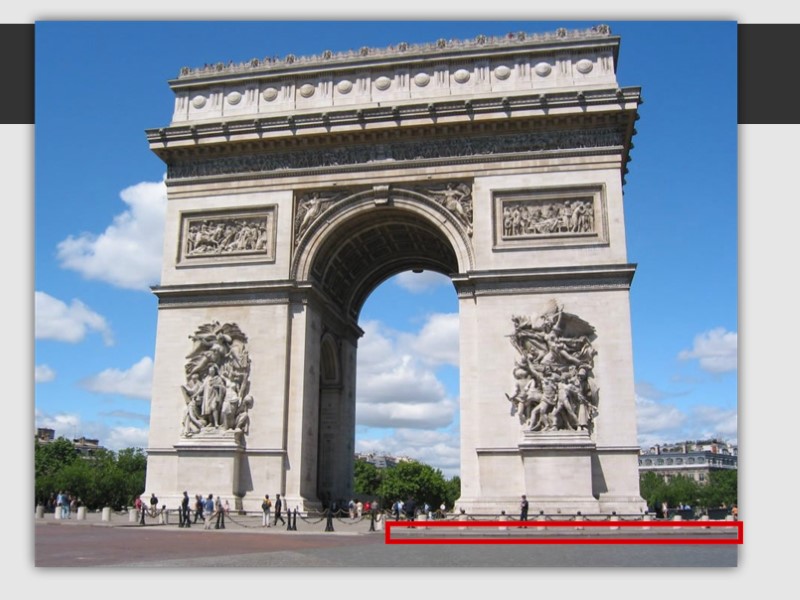 L'arc de Triomphe Ce bel arc est livré de diverses victoires militaires de Napoléon